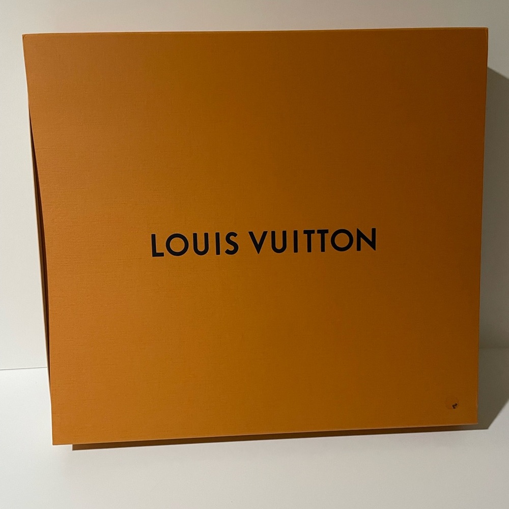 Empty Louis Vuitton Orange Magnetic Box